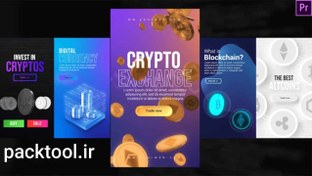 تصویر پروژه پریمیر استوری اینستاگرام ارز دیجیتال Instagram crypto stories 