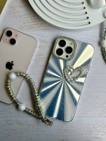 تصویر قاب گوشی لیزری LOVE با آویز برای آیفون LOVE Laser Phone Case with Pendant for iPhone