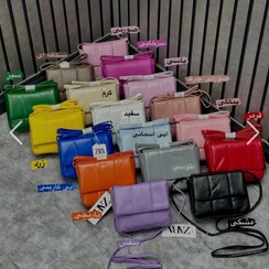 تصویر کیف زنانه رو دوشی زارا مدل بالشی رنگ یاسی 