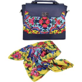 تصویر ست کیف و شال زنانه پیچک کد 15 Women Bag and Shawl Set Code 15