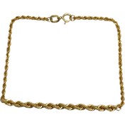 تصویر دستبند طلا 18 عیار زنانه طرح طنابی مدل BSG52 