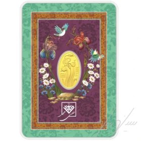 تصویر شمش طلا 0.300 گرم طلای محمد گل زنبق 24 عیار 