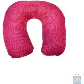 تصویر پشت گردنی یو شکل صورتی 