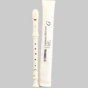 تصویر فلوت ریکوردر یاماها رنگ کرم با کاور 