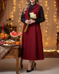 تصویر ست جلیقه و پیراهن زنانه مدل میرا کد 1513 