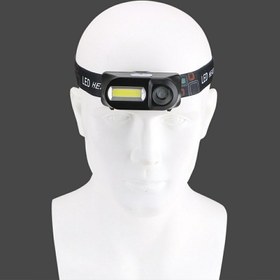 تصویر چراغ قوه پیشانی شارژی Double Light KX-1804 تعمیری Double Light KX-1804 High Power Headlamp