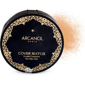 تصویر پنکیک دوکاره کاورمچ Arcancil Arcancil Cover Match Two Way Compact Powder