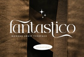 تصویر تایپ فیس تزئینی مدرن Fantastico 