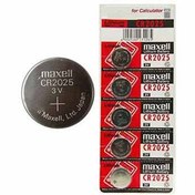 تصویر باتری سکه ای مکسل مدل CR2025 بسته ۵ عددی 