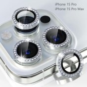تصویر محافظ لنز دوربین اپل مناسب iPhone 15 Pro و 15 Pro Max 