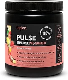 تصویر Legion Pulse، بهترین مکمل طبیعی قبل از تمرین بدون کافئین برای زنان و مردان - تقویت کننده قوی نیتریک اکسید، بتا آلانین غیر محرک، سیترولین و آلفا GPC، (پانچ گرمسیری بدون کافئین) - ارسال 20 روز کاری ا Legion Pulse, Best Caffeine Free Natural Pre Workout Supplement for Women and Men – Powerful Nitric Oxide Booster, Non Stimulant Beta Alanine, Citrulline and Alpha GPC, (Caffeine Free Tropical Punch) Legion Pulse, Best Caffeine Free Natural Pre Workout Supplement for Women and Men – Powerful Nitric Oxide Booster, Non Stimulant Beta Alanine, Citrulline and Alpha GPC, (Caffeine Free Tropical Punch)