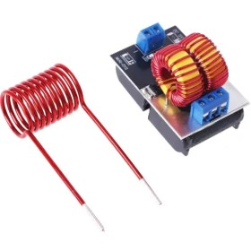 تصویر ماژول کوره القایی ZVS 120 وات با ولتاژ ورودی ۵ تا ۱۲ ولت 