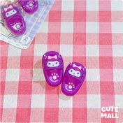 تصویر پاکن دمپایی کرومی دو عددی سایز بزرگ - بنفش 