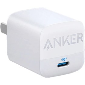 تصویر شارژر دیواری انکر مدل A2639 دو پین 30 وات Anker (A2639) 313 GaN 30W Foldable Charger PIQ 3.0 (2PIN