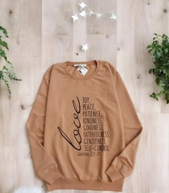 تصویر بلوز آستین بلند زنانه اصل ترک برند E.M.R (سایز ۴۰تا۴۴) Kadın sweatshirt Fruit Of Spirits Christians Sweatshirt