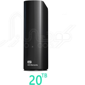 تصویر هارد اکسترنال وسترن دیجیتال سری Elements Desktop ظرفیت 20 ترابایت WESTERN DIGITAL ELEMENTS DESKTOP 20 TB