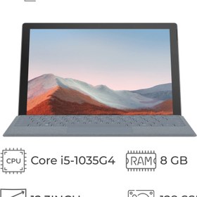 تصویر تبلت مایکروسافت (استوک) Surface Pro 7 | 8GB RAM | 128GB | I5 Microsoft Surface Pro 7 (Stock)