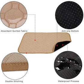 تصویر پد ادرار قابل استفاده مجدد و شستشو برای سگ - بژ برند neostyle Neostyle Reusable Washable Dog Pee Pad Beige