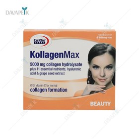 تصویر ویال کلاژن مکس با طعم پرتقال یوروویتال 6 عدد Kollagen Max EurhoVital