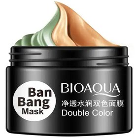 تصویر ماسک صورت دوقلو Ban Bang بیوآکوا ا BIOAQUA Double Color Ban Bang Mud Mask BIOAQUA Double Color Ban Bang Mud Mask