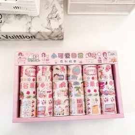 تصویر چسب واشی طرح دار 