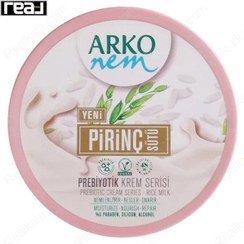 تصویر کرم مرطوب کننده شیر برنج آرکو نم Arko Nem Pirinç Sütü 250ml 