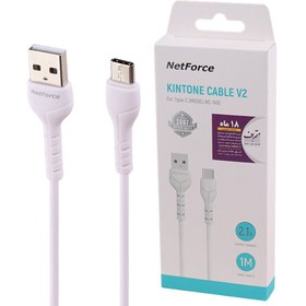 تصویر کابل تبدیل USB به Type-C نت فورس مدل NC-145 طول 1 متر Netforce NC-145 USB To Type-C 1M