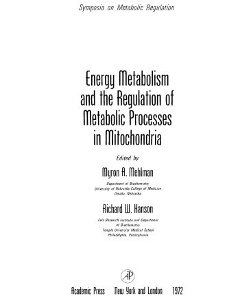 خرید و قیمت دانلود کتاب Energy Metabolism and the Regulation of ...