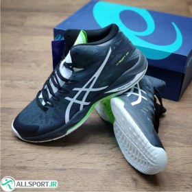 تصویر کفش والیبال اسیکس طرح اصلی Asics V-SWIFT FF MT 2 Grey Green 