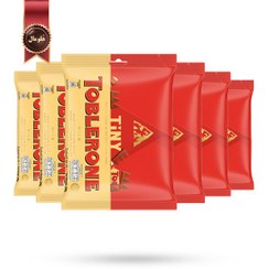 تصویر 6 بسته شکلات مینی تاینی تابلرون Toblerone مدل شیری Milk وزن 200 گرم (اورجینال) 