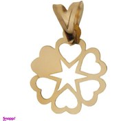 تصویر آویز طلا ۱۸ عیار قلب و ستاره 