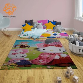 تصویر فرش ماشینی کیتی طرح 1150 کودک فرش آنا 