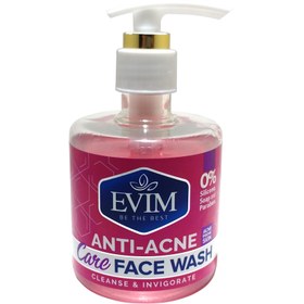 تصویر فیس واش آنتی آکنه و ضد جوش مناسب پوست چرب و مختلط 250میل ایویم Evim Face Wash Anti Acne For Oily And Combination Skin 250ml