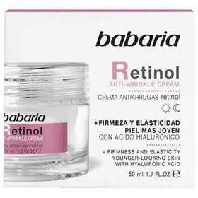 تصویر کرم ضد چروک صورت باباریا مدل رتینول Babaria Retinol Anti-Wrinkle Cream