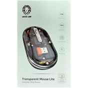 تصویر موس بی سیم اورجینال شفاف گرین لاین مدل GREEN LION Transparent Mouse Lite 