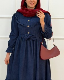 تصویر پیراهن دیانا کد 58 - مشکی 