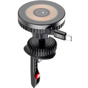 تصویر هولدر مگنتی و شارژر وایرلس 15 وات با کابل تایپ سی ایکس او CX024 