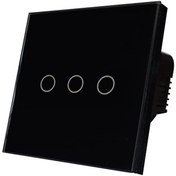 تصویر کلید لمسی سه پل جنس خوب فوق سریع 