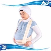 تصویر شکم بند دوران بارداری با بند شانه‌ای شناسه محصول: 4114 برند تن یار Pregnancy belly band with shoulder strap