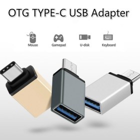تصویر تبدیل تایپ C به یو اس بی مدل ا USB-C to USB 3.0 OTG Adapter USB-C to USB 3.0 OTG Adapter