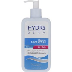 تصویر ژل شستشوی صورت مناسب پوست های خشک و حساس 350میل هیدرودرم ا Hydroderm Dermo Face Wash Gel Cream For Dry Skin 350ml Hydroderm Dermo Face Wash Gel Cream For Dry Skin 350ml