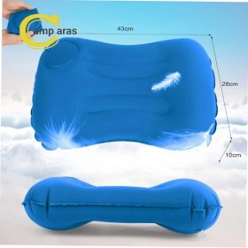 تصویر بالش بادی پمپ دار مسافرتی Inflatable Automatic Square Pillow