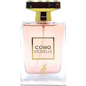 تصویر عطر ادکلن ادوپرفیوم زنانه الحمبرا کومو مازل COMO MOISELLE حجم 100 میل رایحه کوکو شنل مادمازل COMO MOISELLE