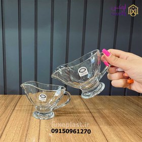 تصویر سس خوری شیشه ای دسته دار2356 