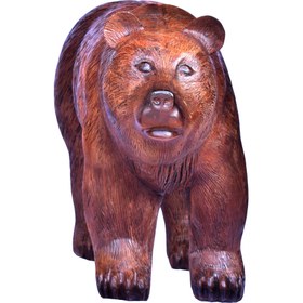 تصویر مجسمه تندیس خرس گردو 