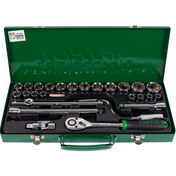 تصویر ست بکس و آچار بکس تاپ تول مدل GCAD2607 ظرفیت ۲۶ پارچه سایز ۱/۲ اینچ 