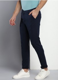 تصویر شلوار مردانه با فیت باریک، رنگ آبی برند dennis lingo Mens Blue Slim Fit Trouser