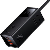 تصویر شارژر رومیزی 30 وات بیسوس مدل Power Combo Digital Powerstrip 