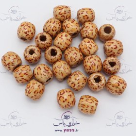 تصویر مهره چوبی مدل پلنگی 15 میل (بسته 25 عددی) 