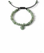 تصویر دستبند زنانه سنگ آونتورین سبز پاستلی 